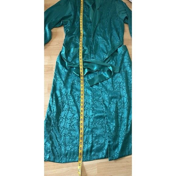 Vintage Victoria’s Secret Gold Label Emerald Green Robe Size Small - Picture 7 of 8